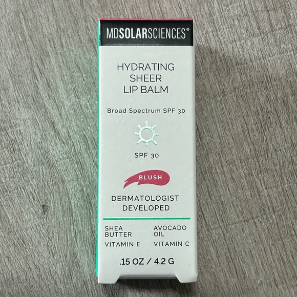 MDSOLARSCIENCES Hydrating Sheer Lip Balm SPF 30 in Shade Blush New In Box - Picture 1 of 10